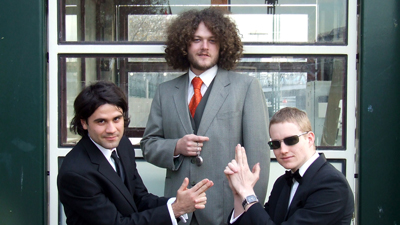 The Voxel Agents: Simon Joslin, Tom Killen, Matt Clark (from the left)