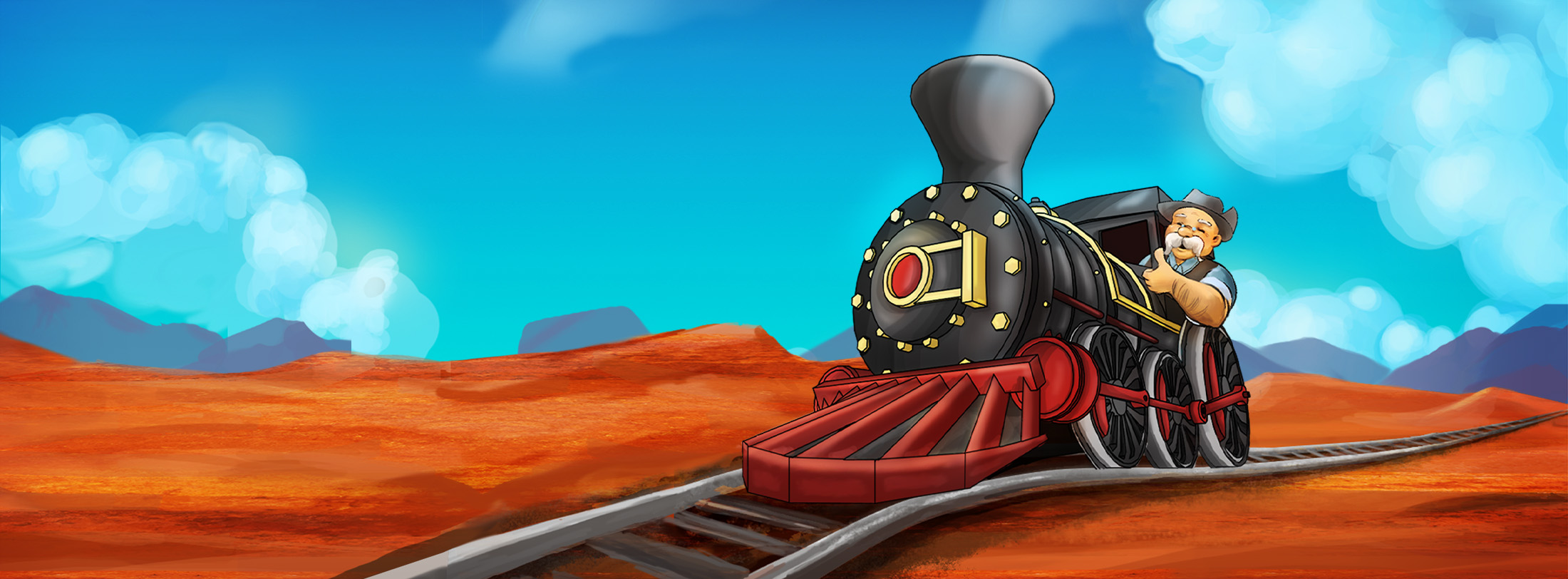 Train Conductor Australia banner background